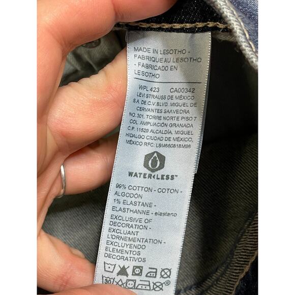 Levis 42x30 Mens Jeans Blue Denim Relaxed Fit Straight Leg - Picture 12 of 13